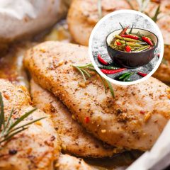 Csirkemell filé Chilis pácban