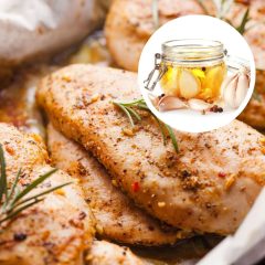 Csirkemell filé Fokhagymás - borsos pácban