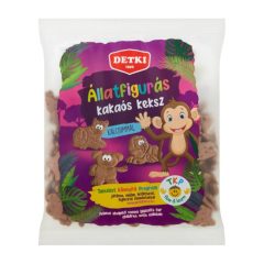 Detki Állatfigurás kakaós háztartási keksz 160g