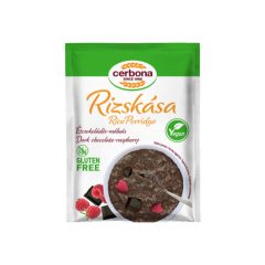   Cerbona Vegán Étcsokoládés Rizskása Málnával gluténmentes  45g