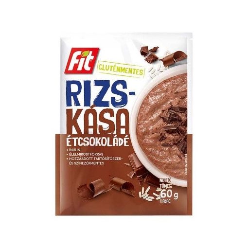 Fit Rizskása étcsokoládéval és inulinnal gluténmentes 60g