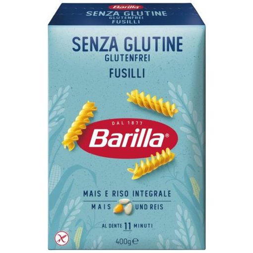 Barilla gluténmentes fusilli tészta 400g