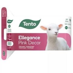 Tento Toalett Papír Pink Decor 16 tekercs