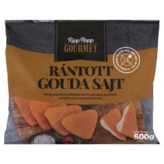 Ripp-Ropp Gourmet gyorsfagyasztott rántott gouda sajt 500 g