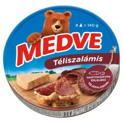 Medve Téliszalámis kördobozos sajt 140 g