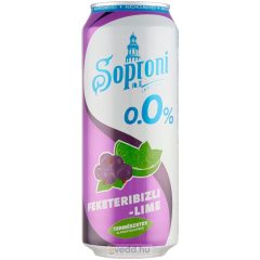 Soproni sör zero feketeribizli lime +drs 50.-ft