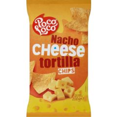 Poco Loco Tortilla sajtos ízesítésű kukoricachips 200 g