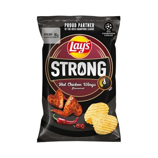 Lay's Strong Csipős Csirkeszárny chips 55g AKCIÓ