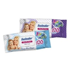 Freshmaker Jumbo Baby nedves törlőkendő 120 lapos 